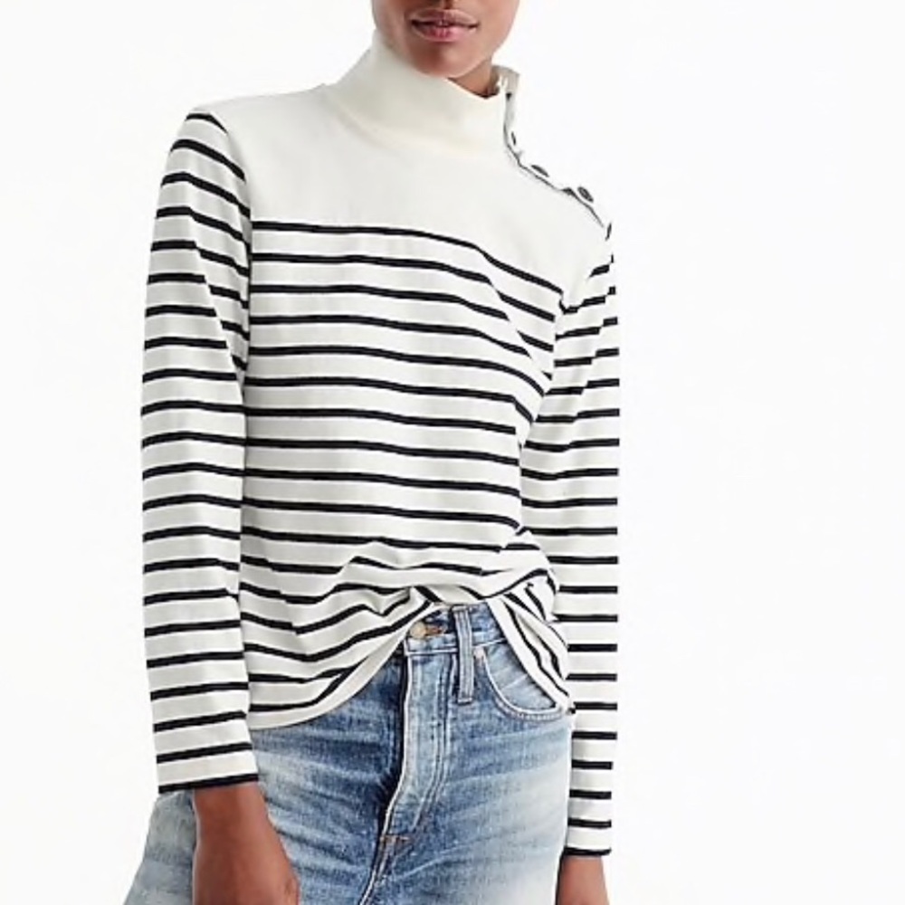 NWT XXS Nautical Top (Forest Green + White)